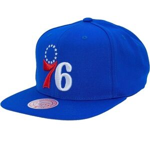 Philadelphia 76ers Mitchell & Ness Ground 2.0 Snapback Hat - Royal NBA